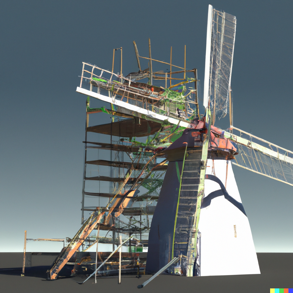 Windmill under construction - Exphub.gg